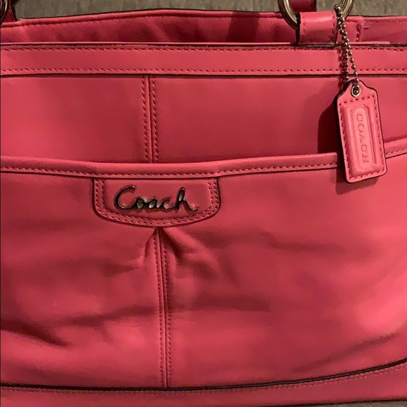 COACH PARK LEATHER CARRYALL HANDBAG #F19728 - Picture 2 of 7